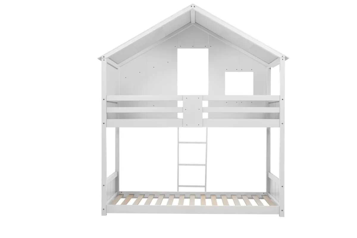 Safari Bunk Bed White + 2 Single Air Mattresses