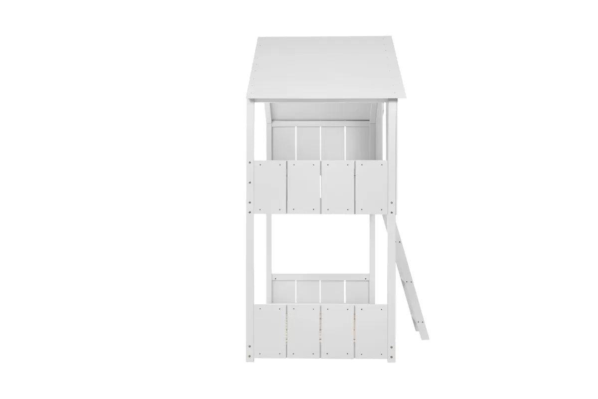 Safari Bunk Bed White + 2 Single Air Mattresses