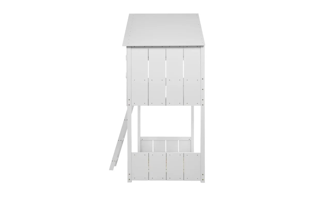 Safari Bunk Bed White + 2 Single Air Mattresses
