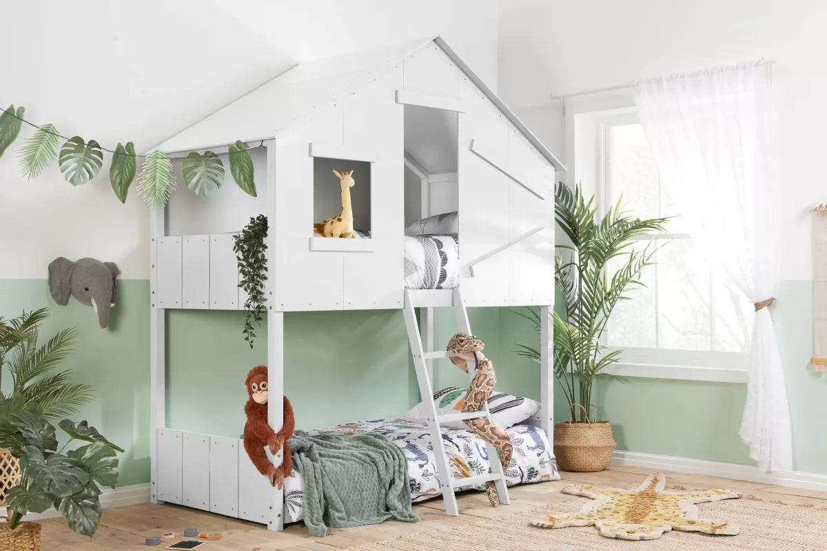 Safari White Bunk Bed
