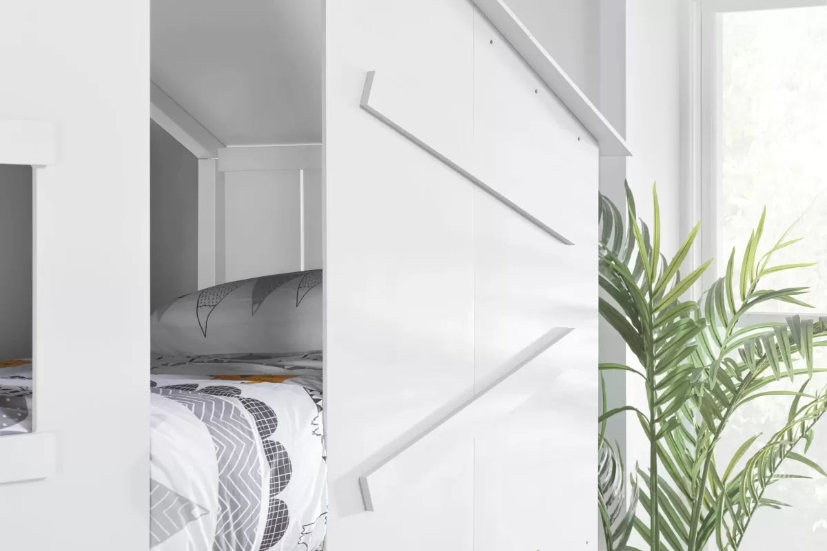Safari Bunk Bed White + 2 Single Air Mattresses