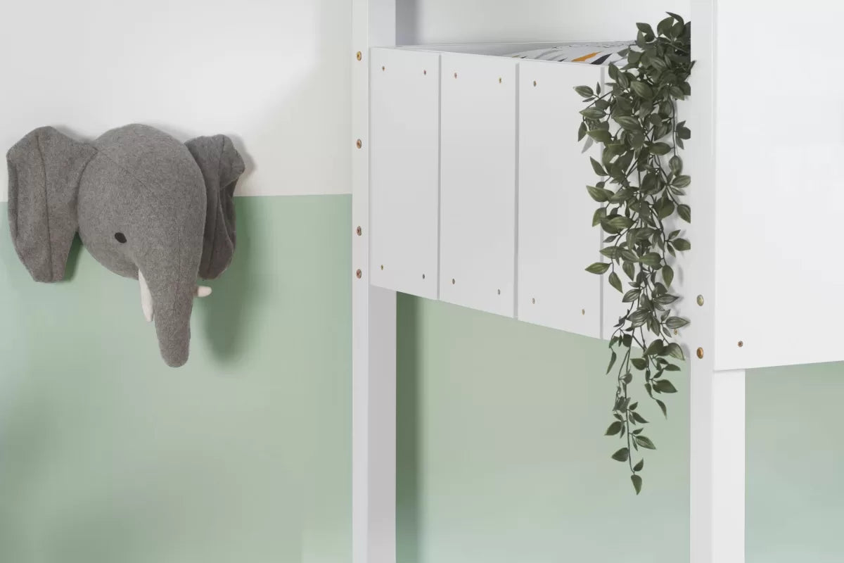 Safari Bunk Bed White + 2 Single Air Mattresses