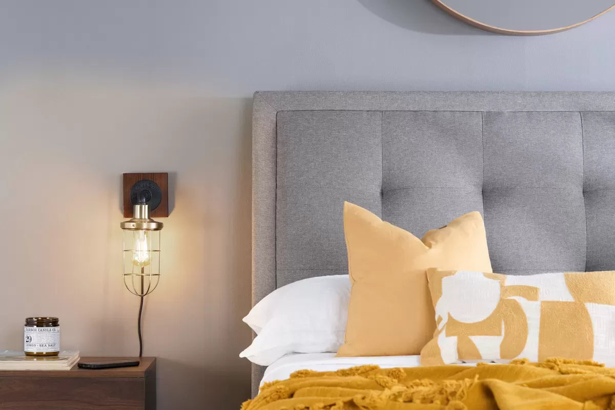 Shelby Grey Storage King Bed