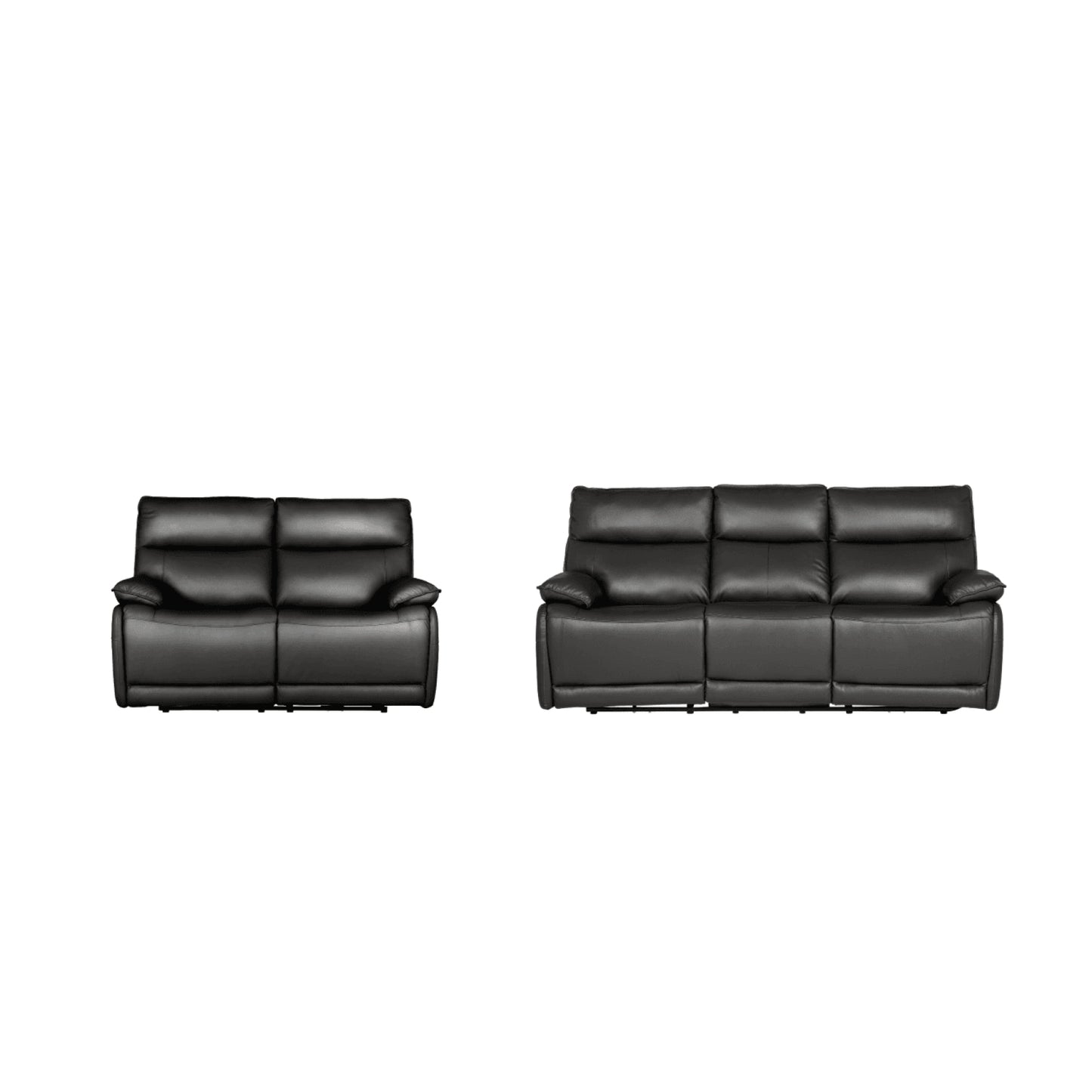 Turin Genuine Leather Grey Electric Power Recliner 3+2 Seater Sofa Set
