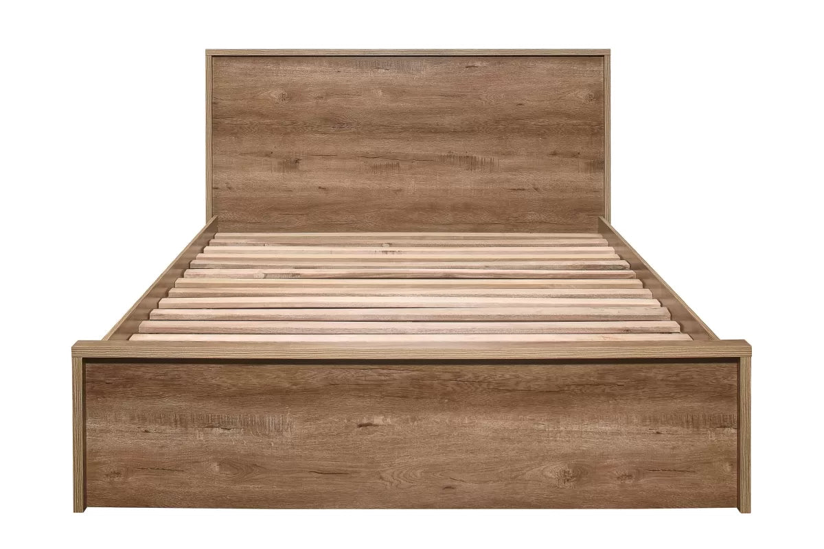 Stockwell Rustic Oak Double Bed