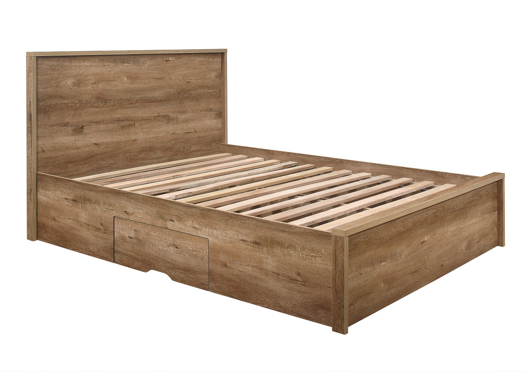 Stockwell Rustic Oak Small Double Bed