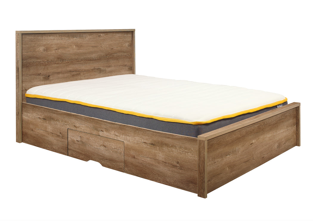 Stockwell Rustic Oak Small Double Bed