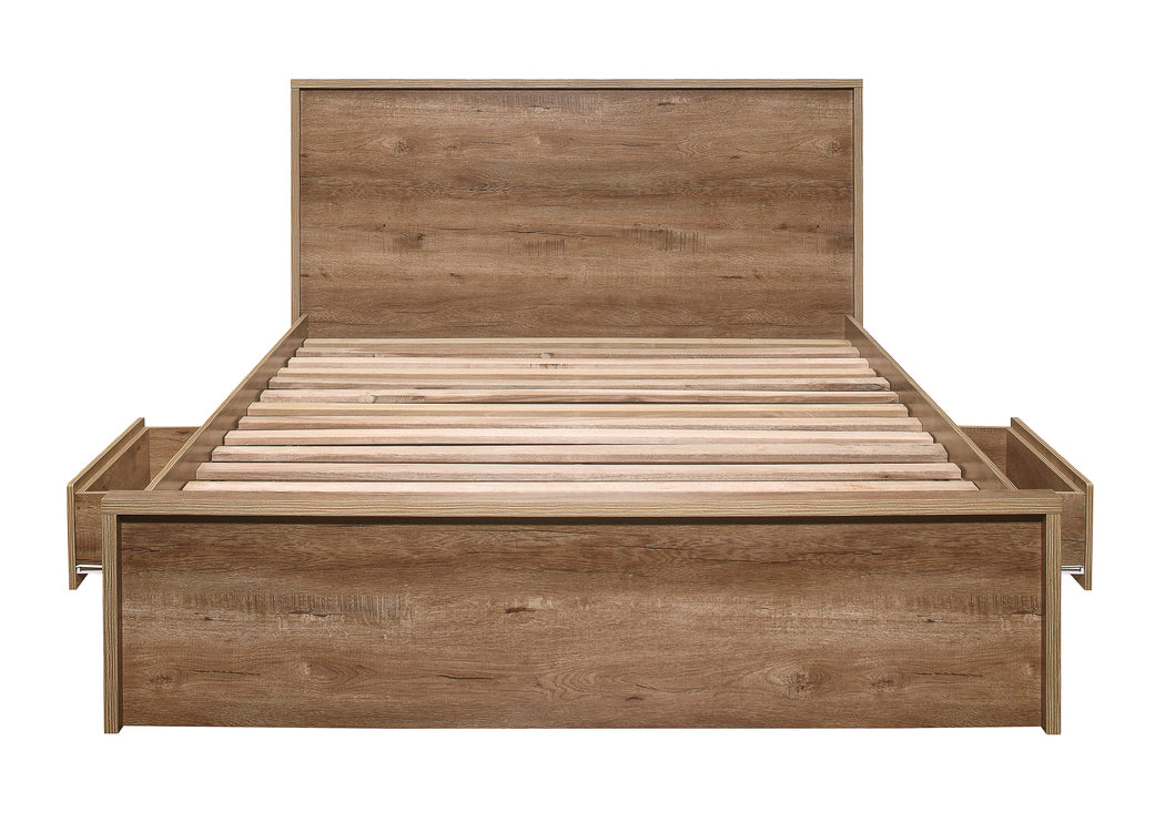 Stockwell Rustic Oak Small Double Bed