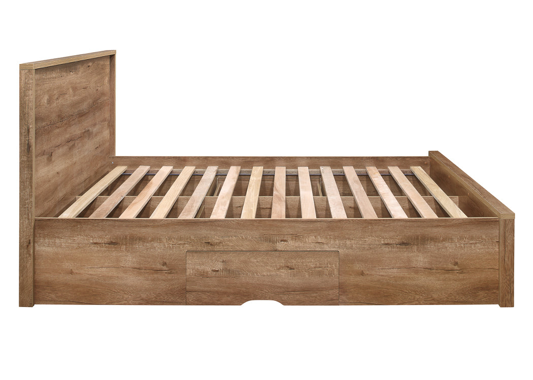 Stockwell Rustic Oak Small Double Bed