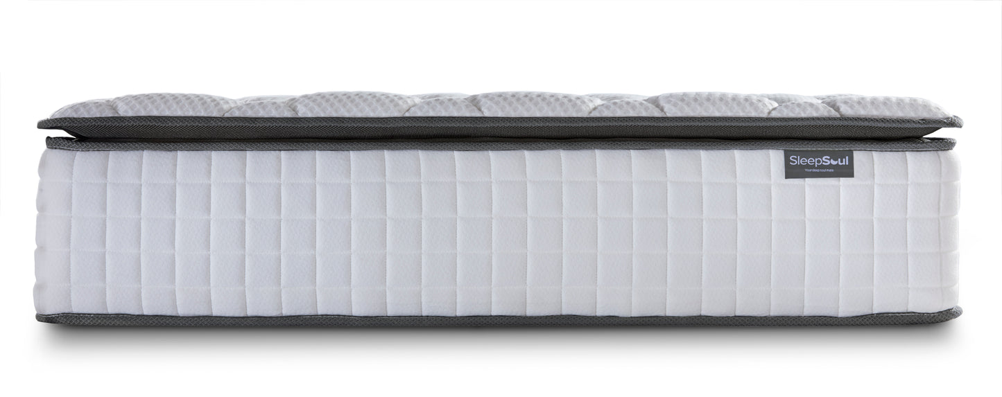 Hannover Grey Small Double Bed with Bliss Mattress