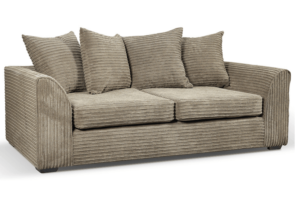 Tyron Jumbo Caramel Cord 3 + 2 Sofa Set
