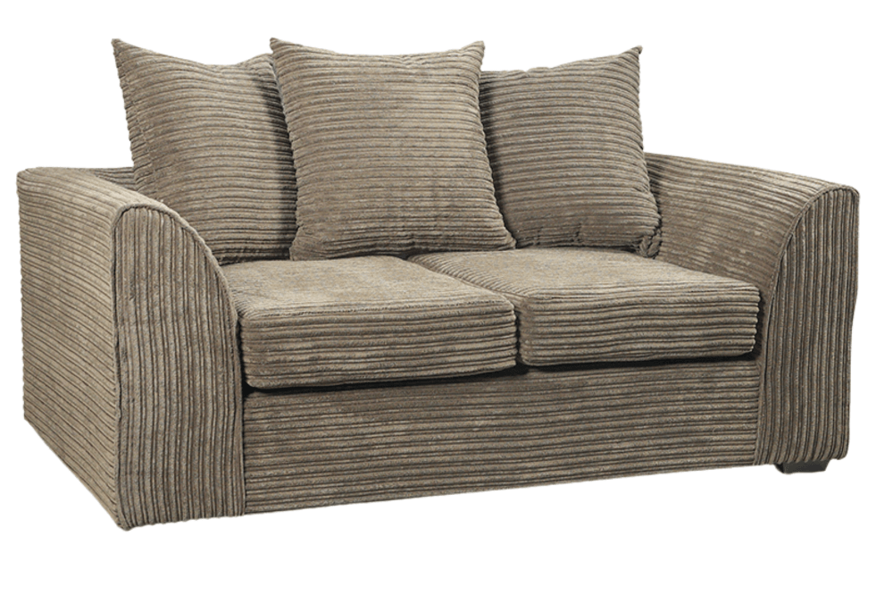 Tyron Caramel Fabric 2 Seater Sofa