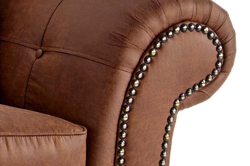 Uppingham Tan Suede Armchair