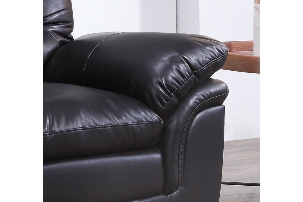Ferona Black Leather Armchair