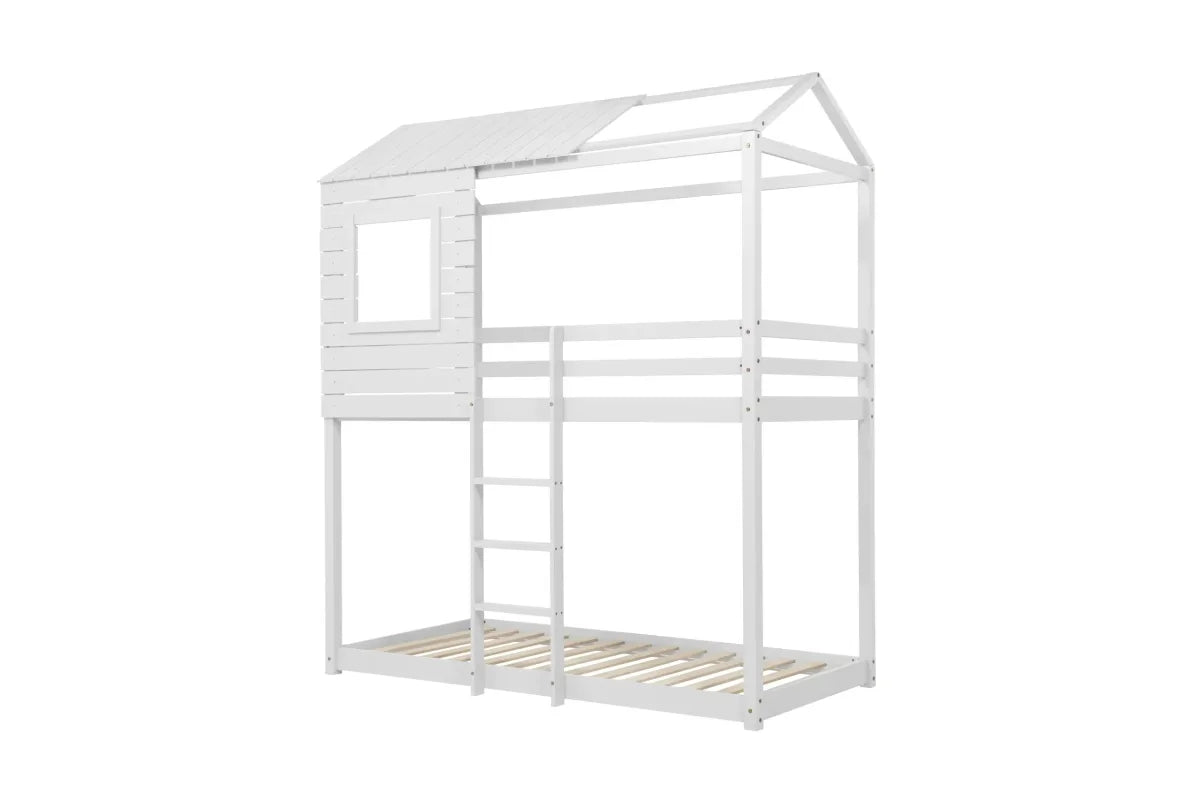 Adventure White Bunk Bed + 2 Single Air Mattresses