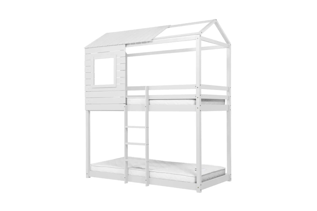 Adventure White Bunk Bed + 2 Single Air Mattresses