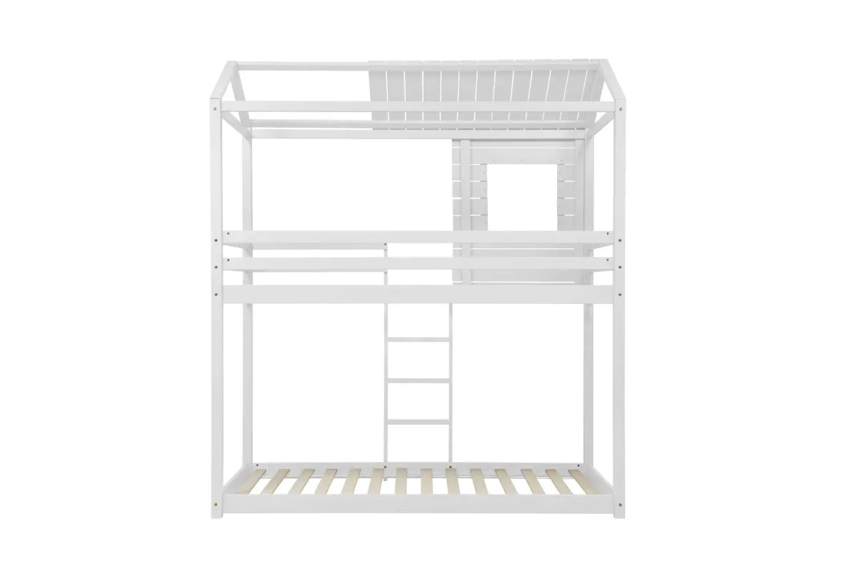 Adventure White Bunk Bed + 2 Single Air Mattresses