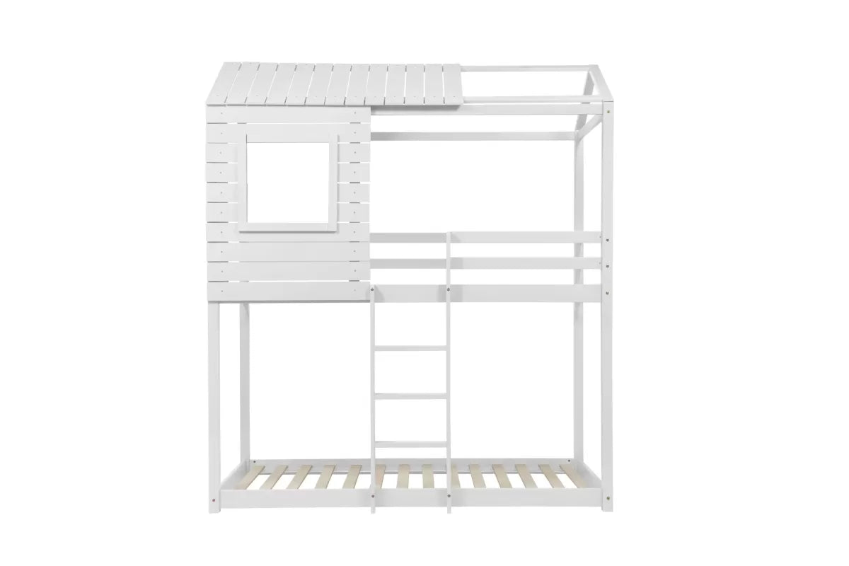 Adventure White Bunk Bed + 2 Single Air Mattresses