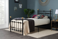 Atlas Black Metal Single Bed