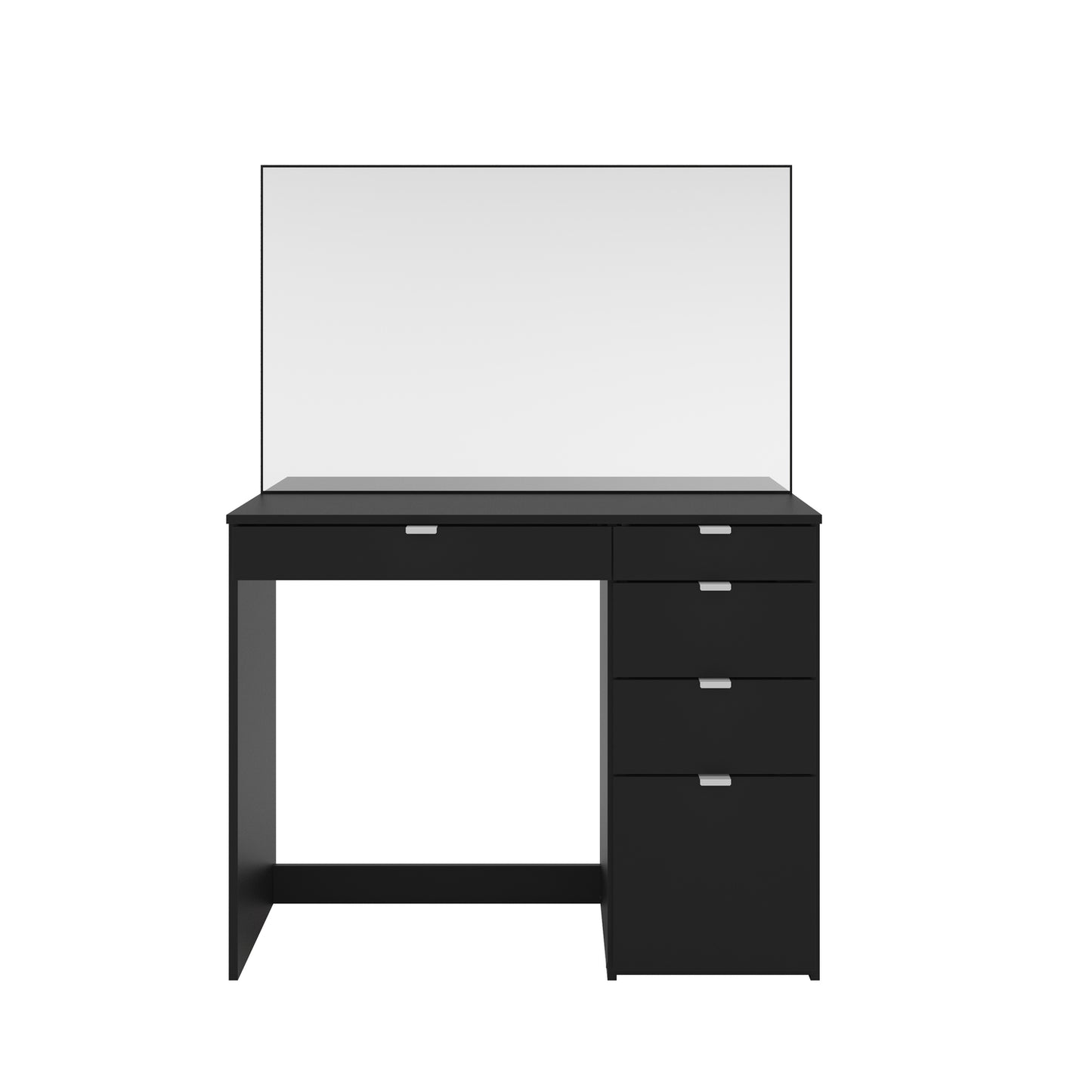 Ava Black 5 Drawer Dressing Table