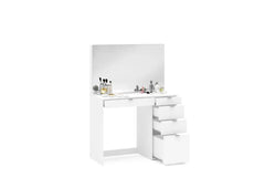 Ava White 5 Drawer Dressing Table