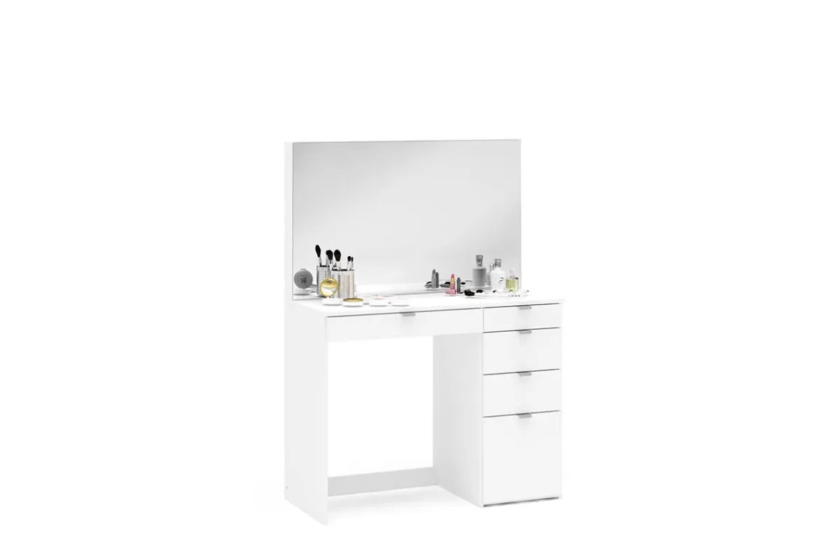 Ava White 5 Drawer Dressing Table