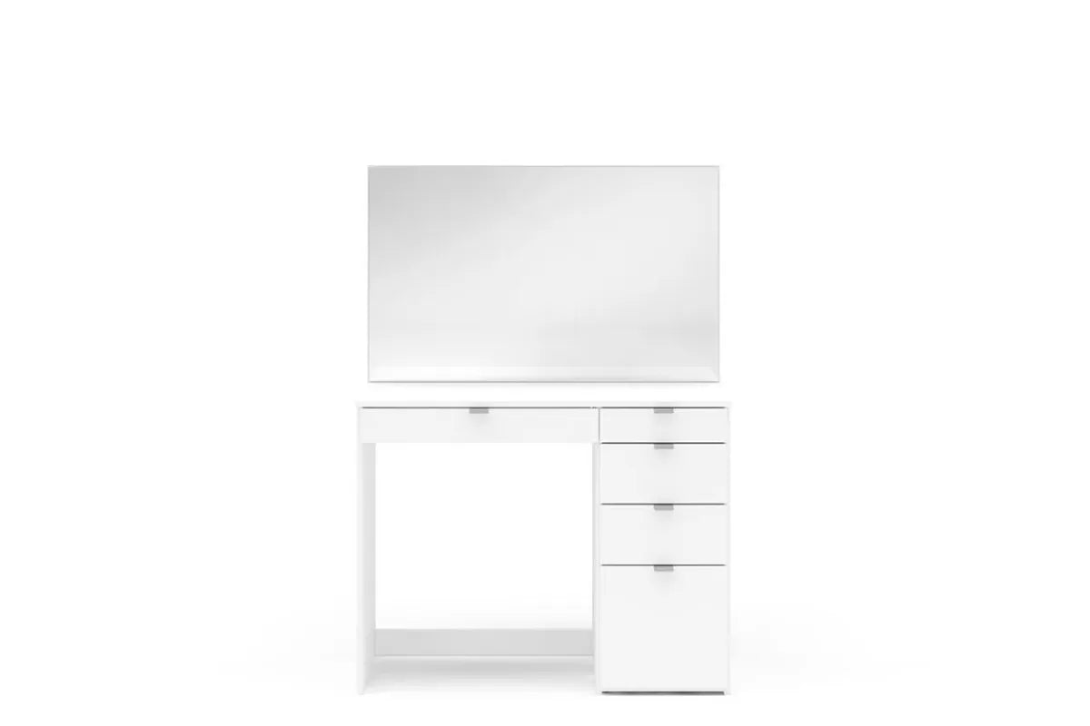 Ava White 5 Drawer Dressing Table