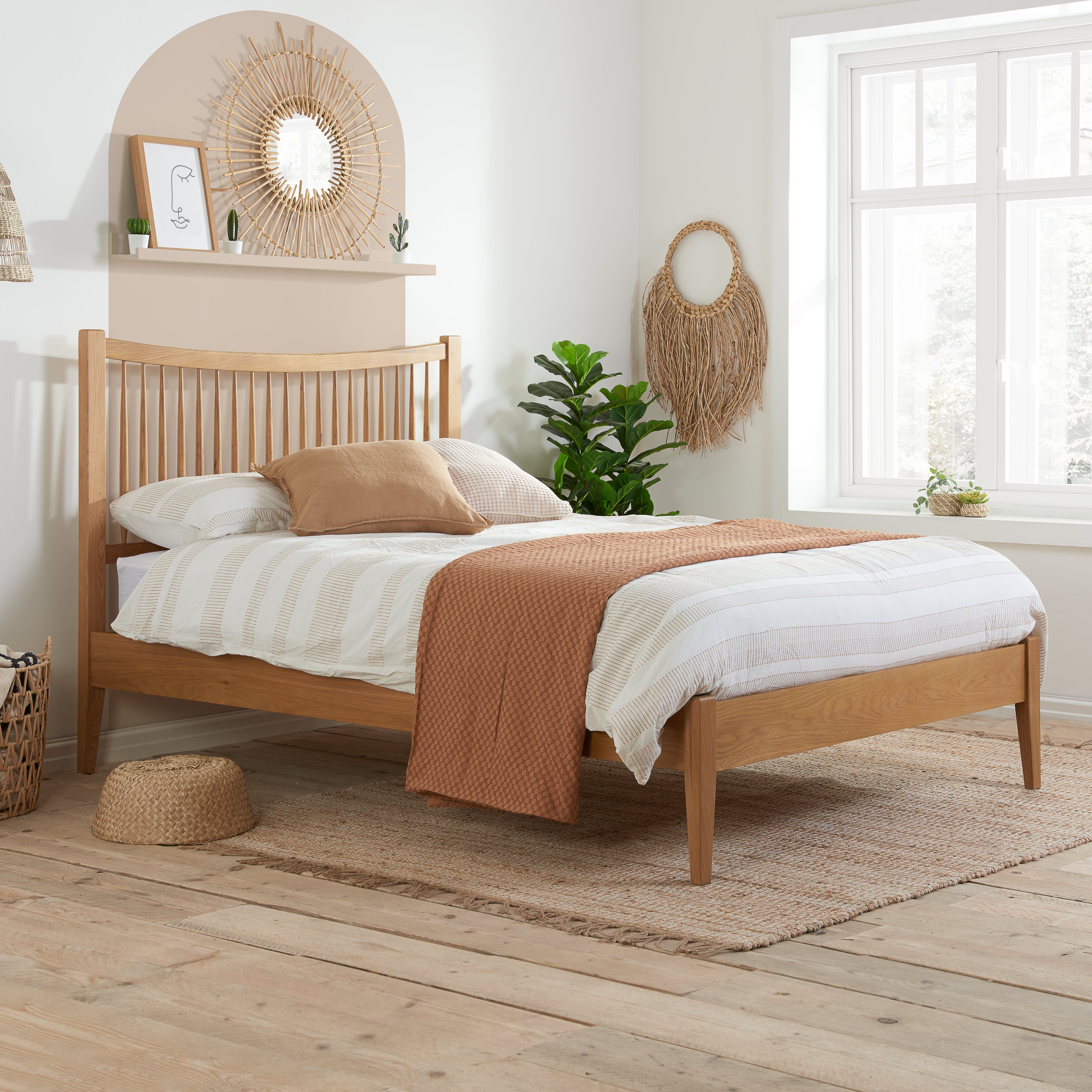 Berwick Oak Double Bed