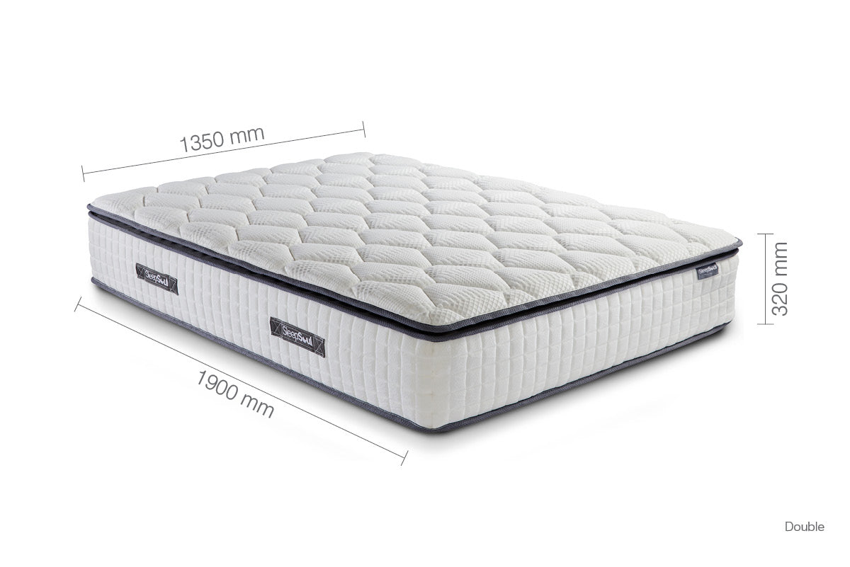 Bliss 800 Pocket Memory Pillow Top Double  Mattress