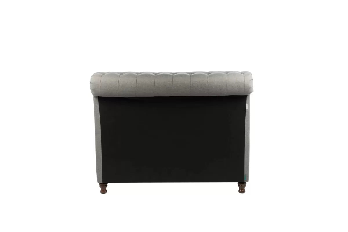 Castello Grey Side Ottoman Double Bed