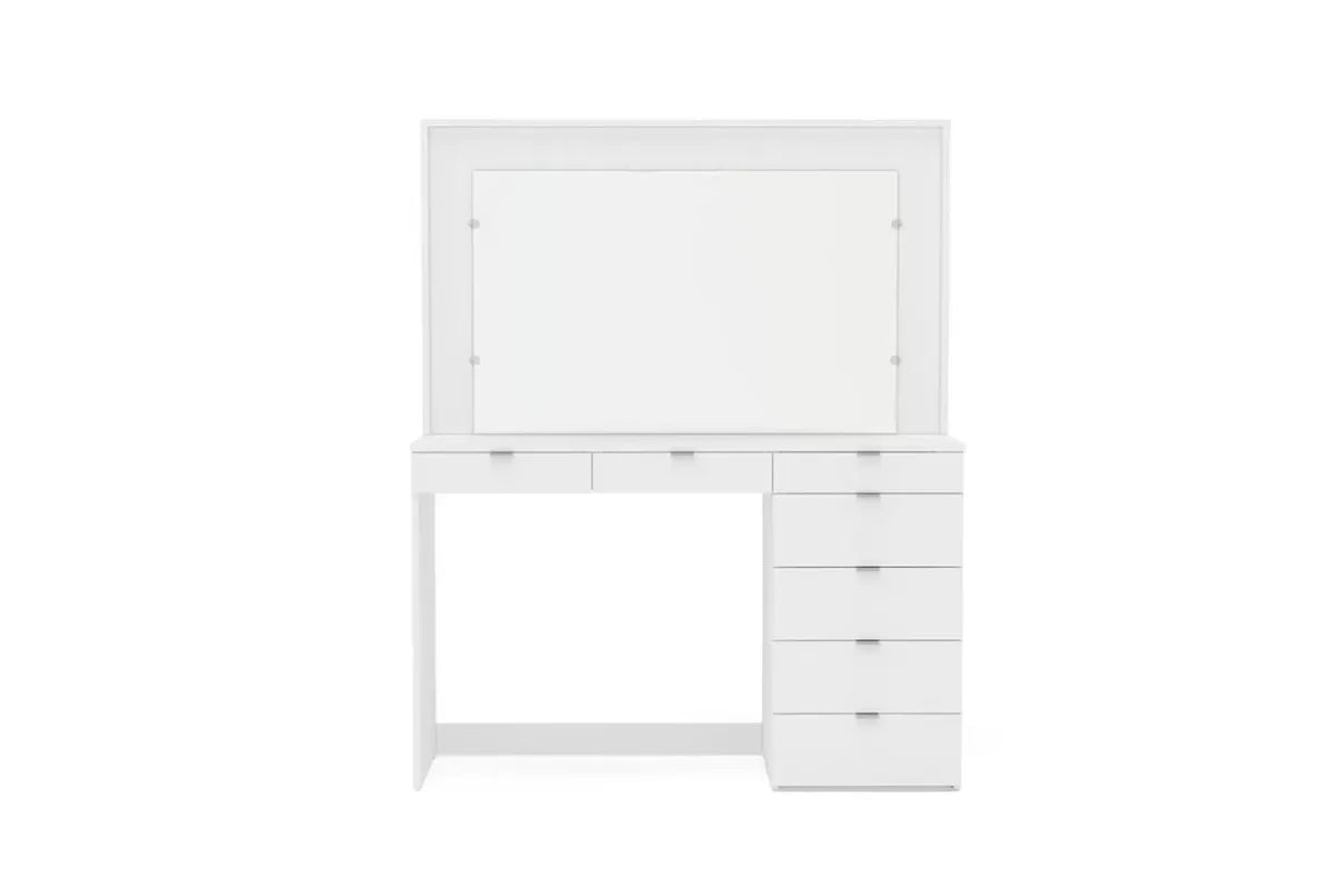 Chloe White 7 Drawer Dressing