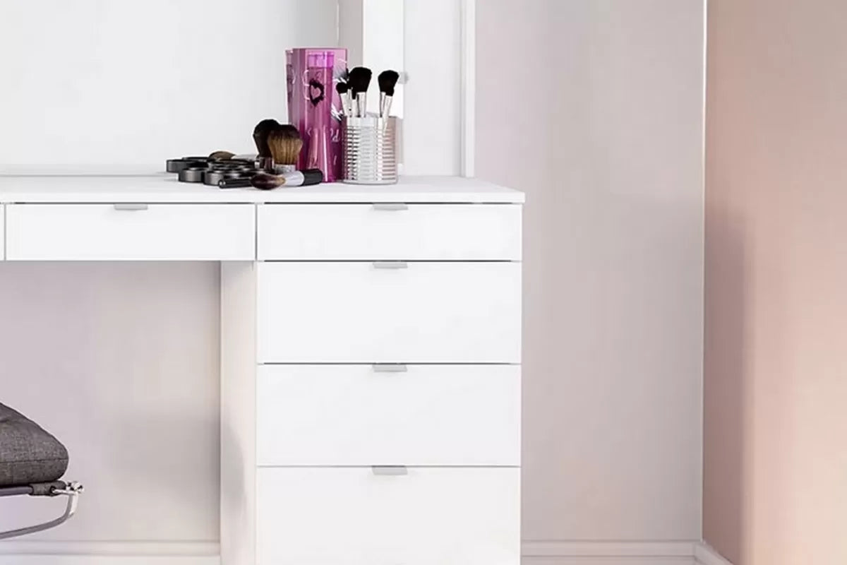 Chloe White 7 Drawer Dressing