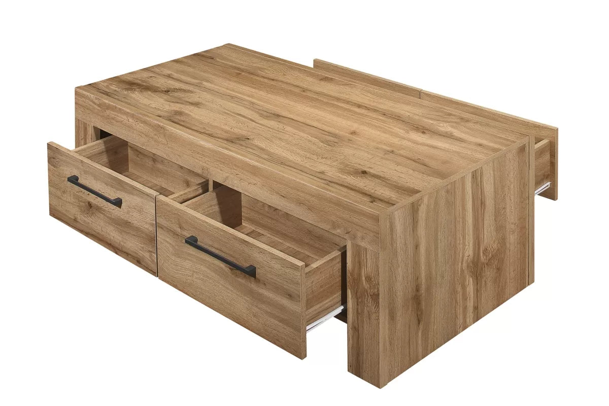 Compton Oak 4 Drawer Coffee Table