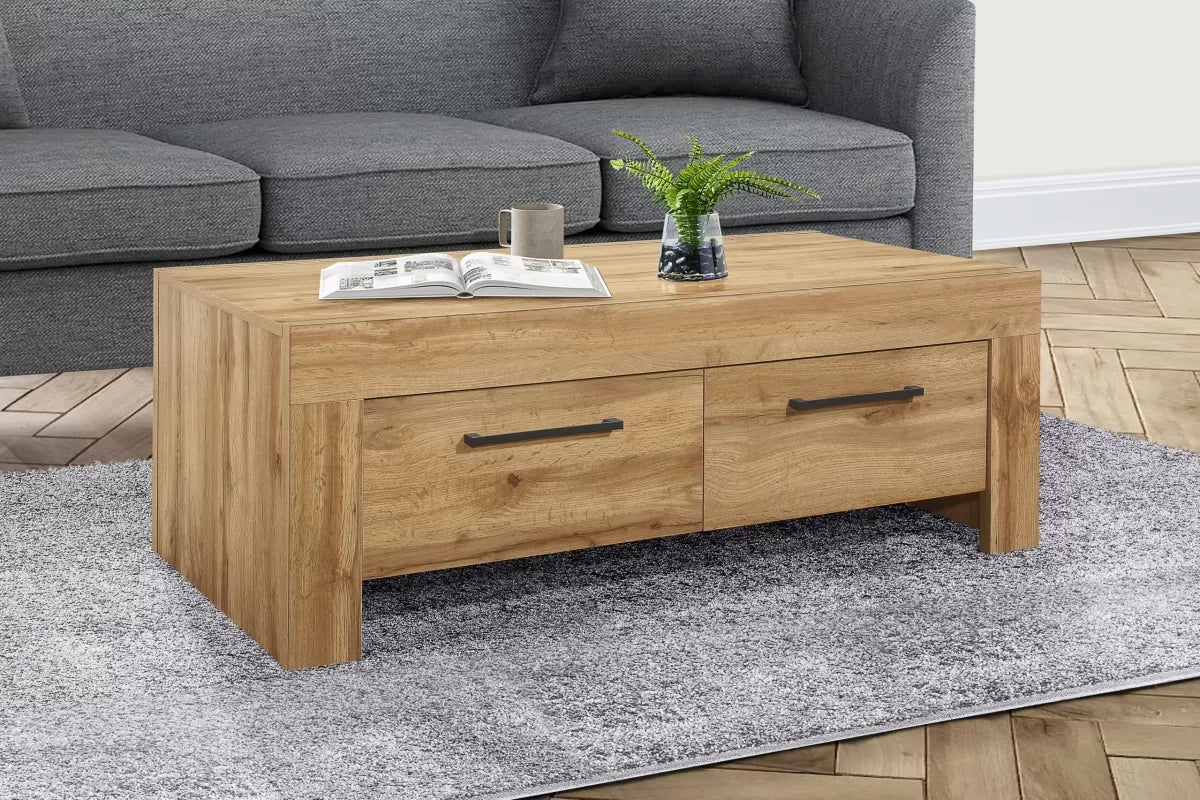 Compton Oak 4 Drawer Coffee Table