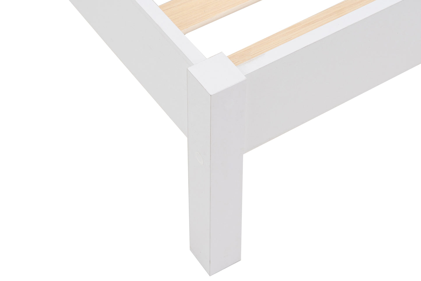 Croxley White Rattan King Bed