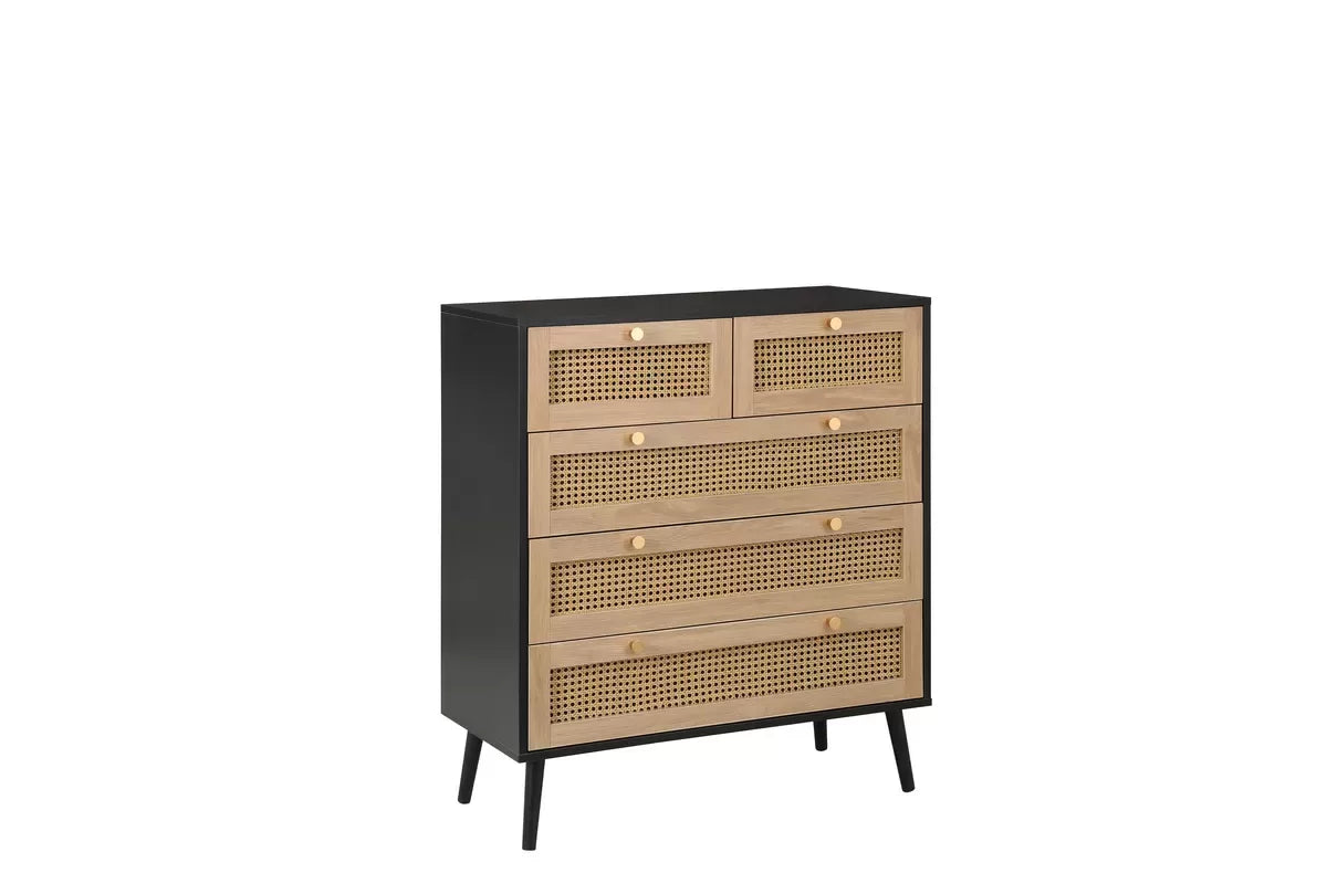 Croxley 5 Drawer Rattan Chest