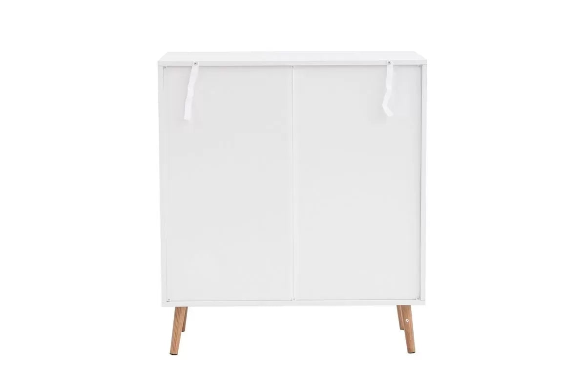 Croxley White 5 Drawer Rattan Chest