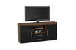 Edgeware Walnut & Black 2 Door 2 Drawer Sideboard