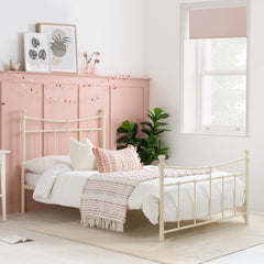 Emily Cream Metal Double Bed