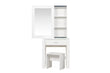 Evelyn White 1 Drawer Sliding Mirror Dressing Table