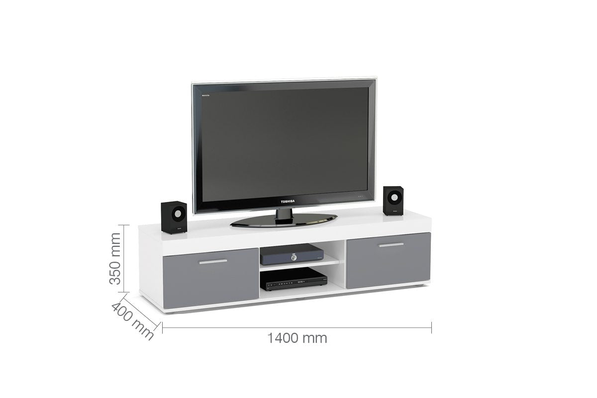 Edgeware White & Grey TV Unit