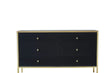 Fenwick Black & Gold 6 Drawer Chest