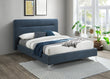 Finn Steel Blue Fabric  Double Bed