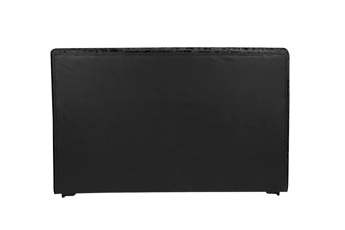 Grande Black Crushed Velvet Double Bed