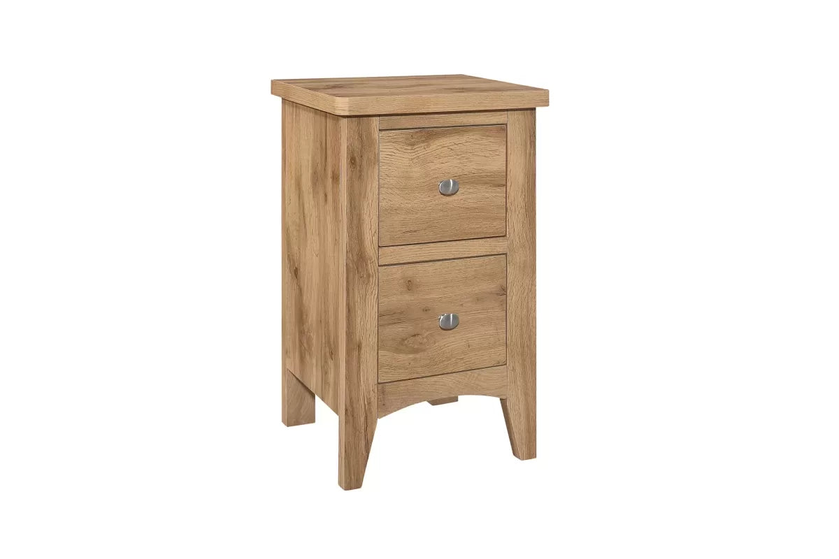 Hampstead Oak 2 Drawer Bedside