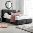 Hannover Black Crushed Velvet Double Bed