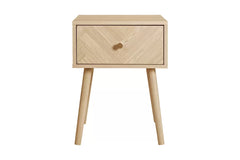 Herringford Oak 1 Drawer Bedside