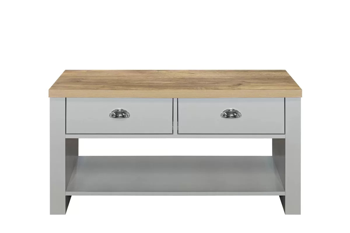 Highgate Grey & Oak 2 Drawer Coffee Table