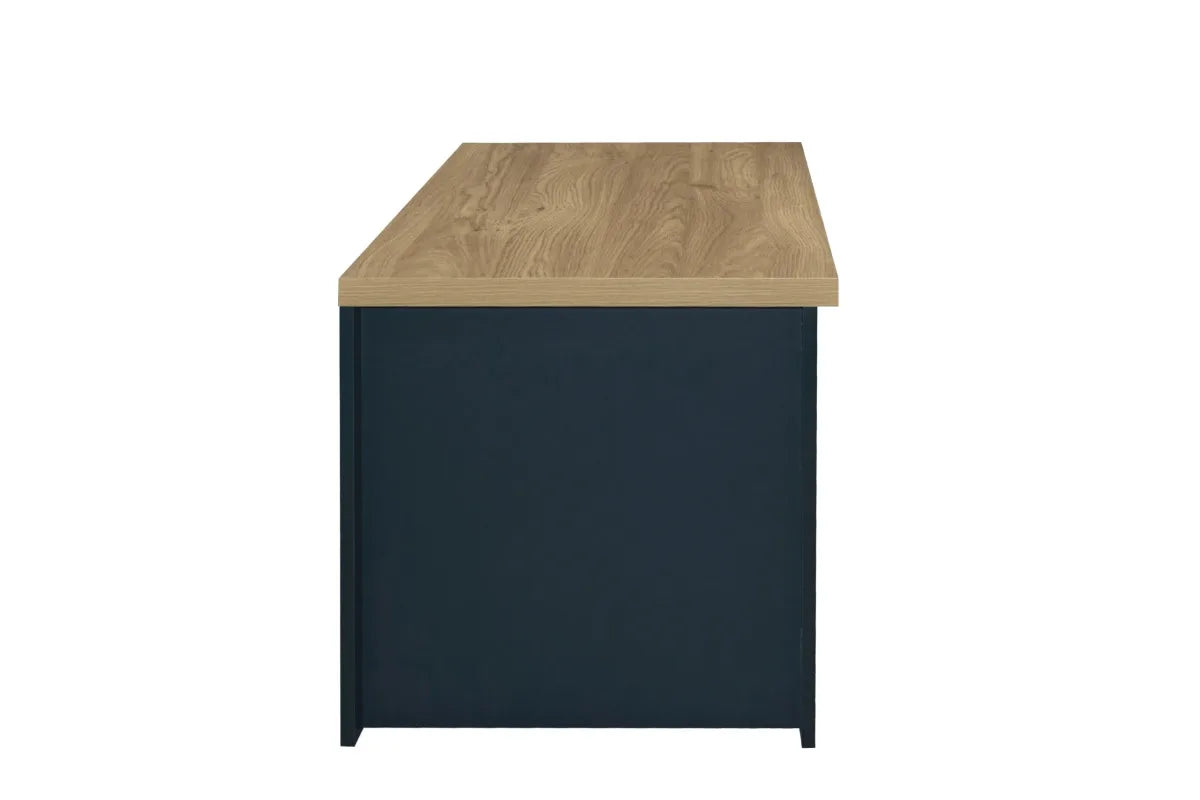 Highgate Navy Blue & Oak 2 Drawer Coffee Table