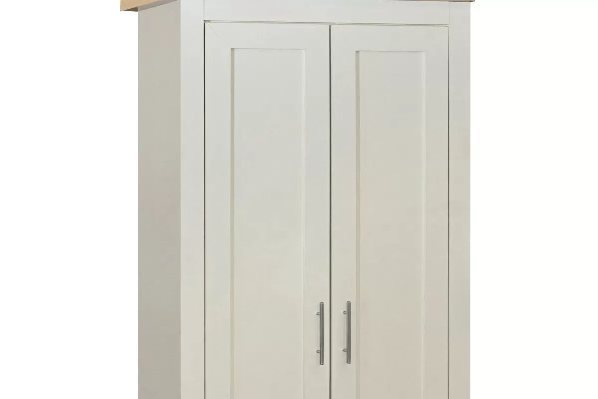 Highgate Cream & Oak	 2 Door Wardrobe